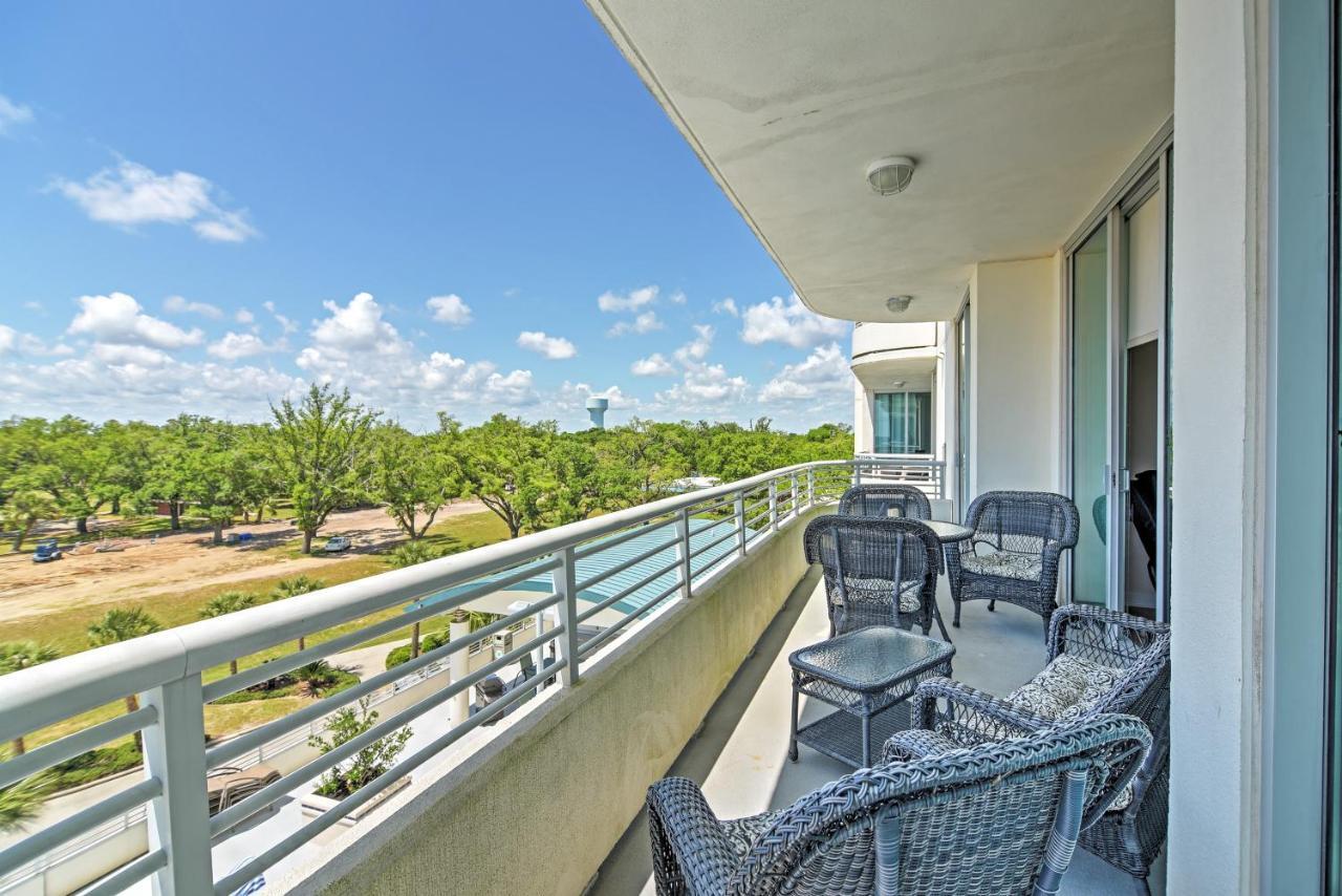 Beachside Biloxi Club Condo Balcony With Ocean View Eksteriør billede